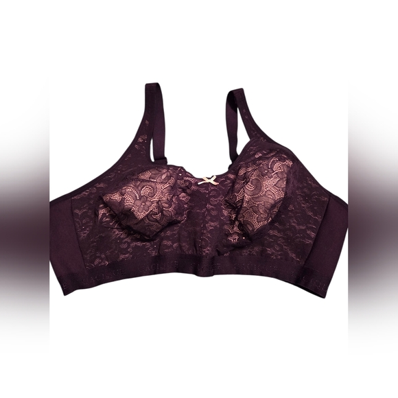 Cacique Other - Cacique Lane Bryant Navy Cotton Full Coverage No-Wire Bra Lace Size 48D